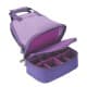 ALSANIDI, Stainless steel teapot bag with Completed Glasses, Tea bag for trips, Lilac, Set 9 pcs