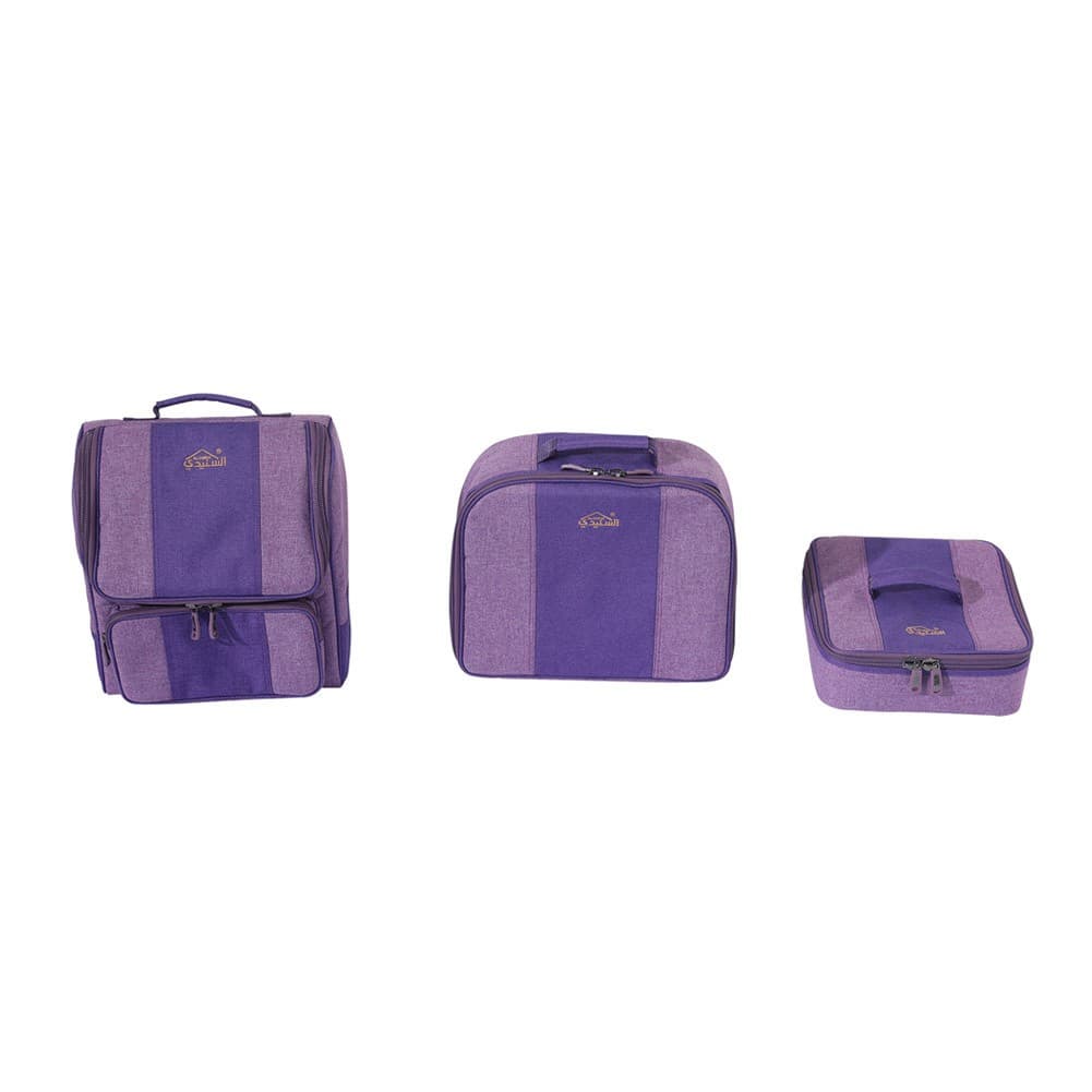 ALSANIDI, Separated cups and Mugs bag for trips, Cups Bag, Lilac, Size 26*28*11Cm