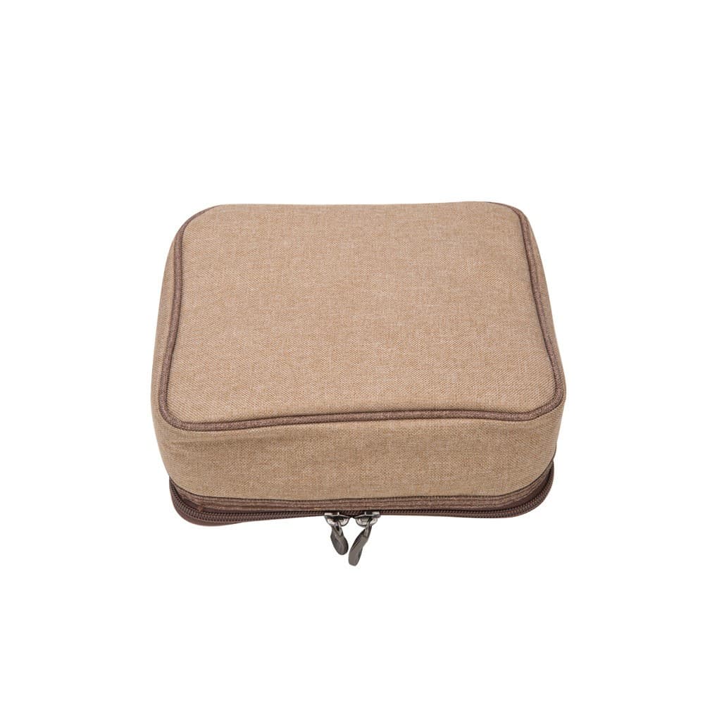 ALSANIDI, Separated cups and Mugs bag for trips, Cups Bag, Woody, Size 22*19*9Cm