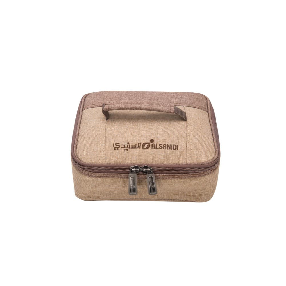ALSANIDI, Separated cups and Mugs bag for trips, Cups Bag, Woody, Size 22*19*9Cm