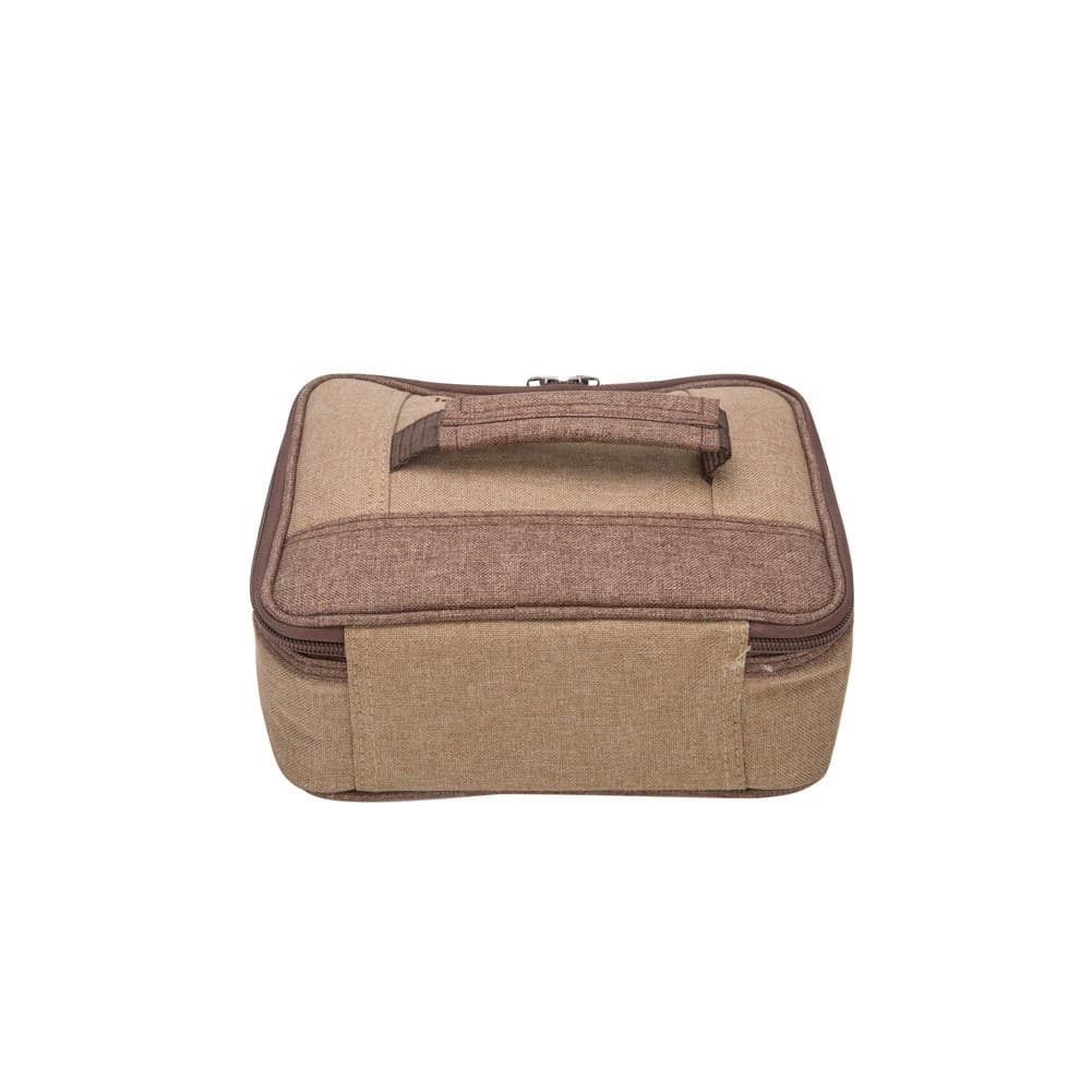 ALSANIDI, Separated cups and Mugs bag for trips, Cups Bag, Woody, Size 22*19*9Cm