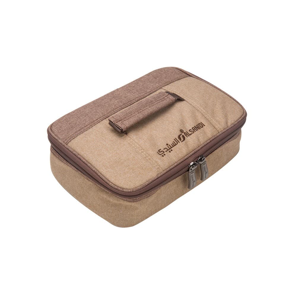 ALSANIDI, Separated cups and Mugs bag for trips, Cups Bag, Woody, Size 28*19*9Cm