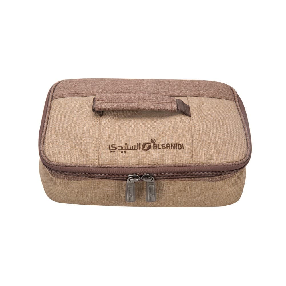 ALSANIDI, Separated cups and Mugs bag for trips, Cups Bag, Woody, Size 28*19*9Cm