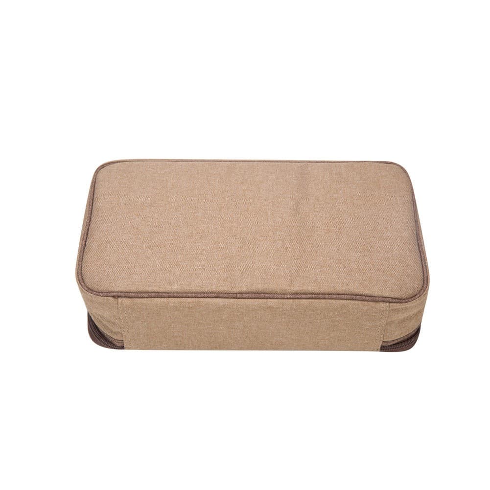 ALSANIDI, Separated cups and Mugs bag for trips, Cups Bag, Woody, Size 34*19*9Cm