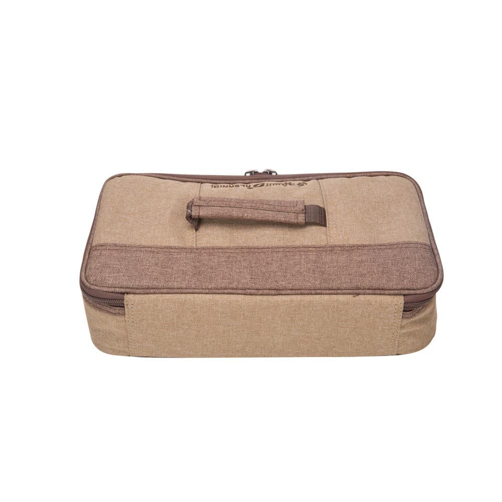 ALSANIDI, Separated cups and Mugs bag for trips, Cups Bag, Woody, Size 34*19*9Cm