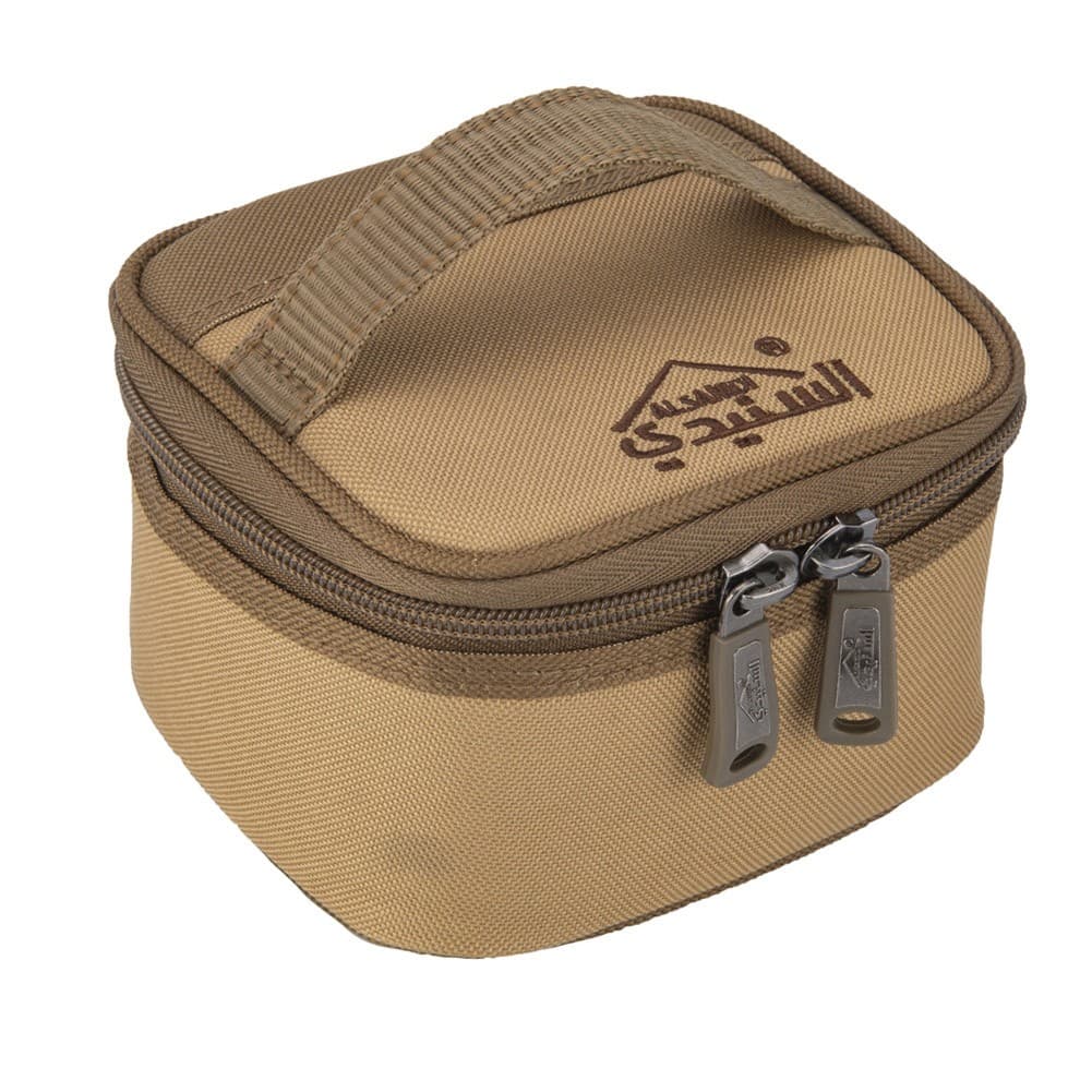 ALSANIDI, Cups bag for trips, Cups bag, Kaki, Size 13.5*12.5*9Cm