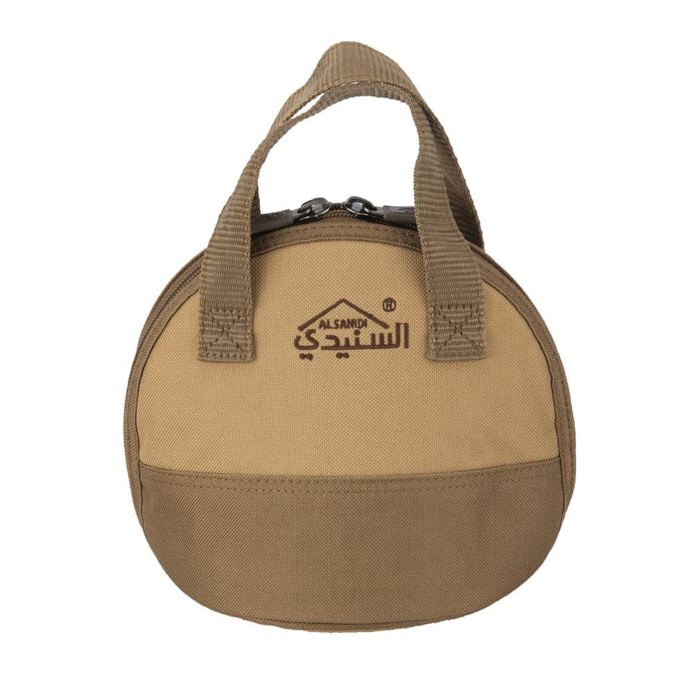 ALSANIDI, Teapot bag for trips, Kaki, Size 16.5*16.5*17.5Cm