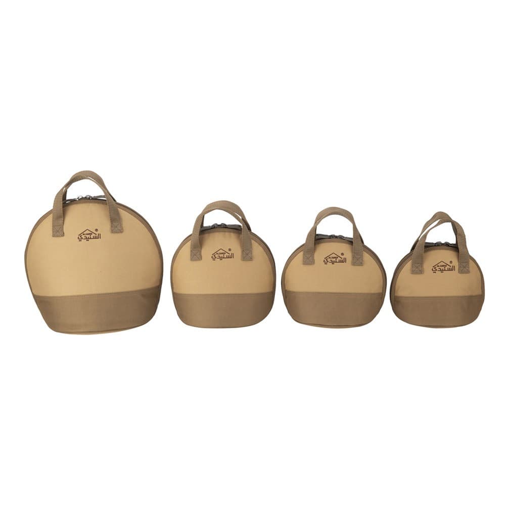 ALSANIDI, Teapot bag for trips, Kaki, Size 16.5*16.5*17.5Cm