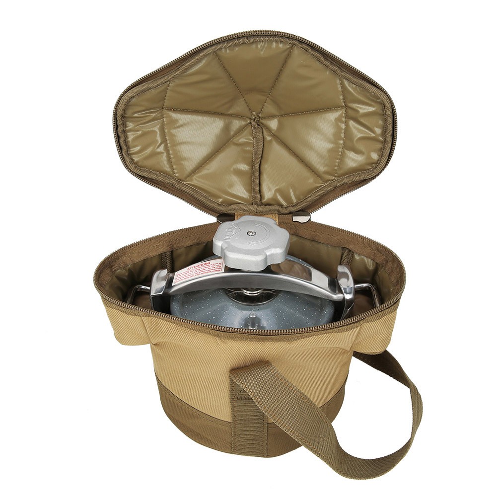 ALSANIDI, Cooking Pressure bag for trips, Pressure cooker Bag, Kaki, Size 30.5*23*27Cm