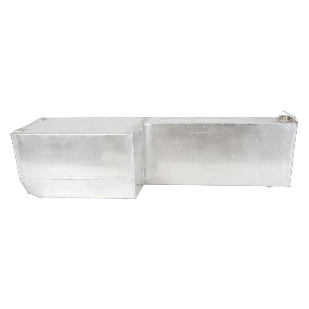 ALSANIDI, Aluminum L-shaped Water Tank for Jeep with a double and Single Cab Pickup truck bed, Car Water Tank, Silver, capacity 190 L