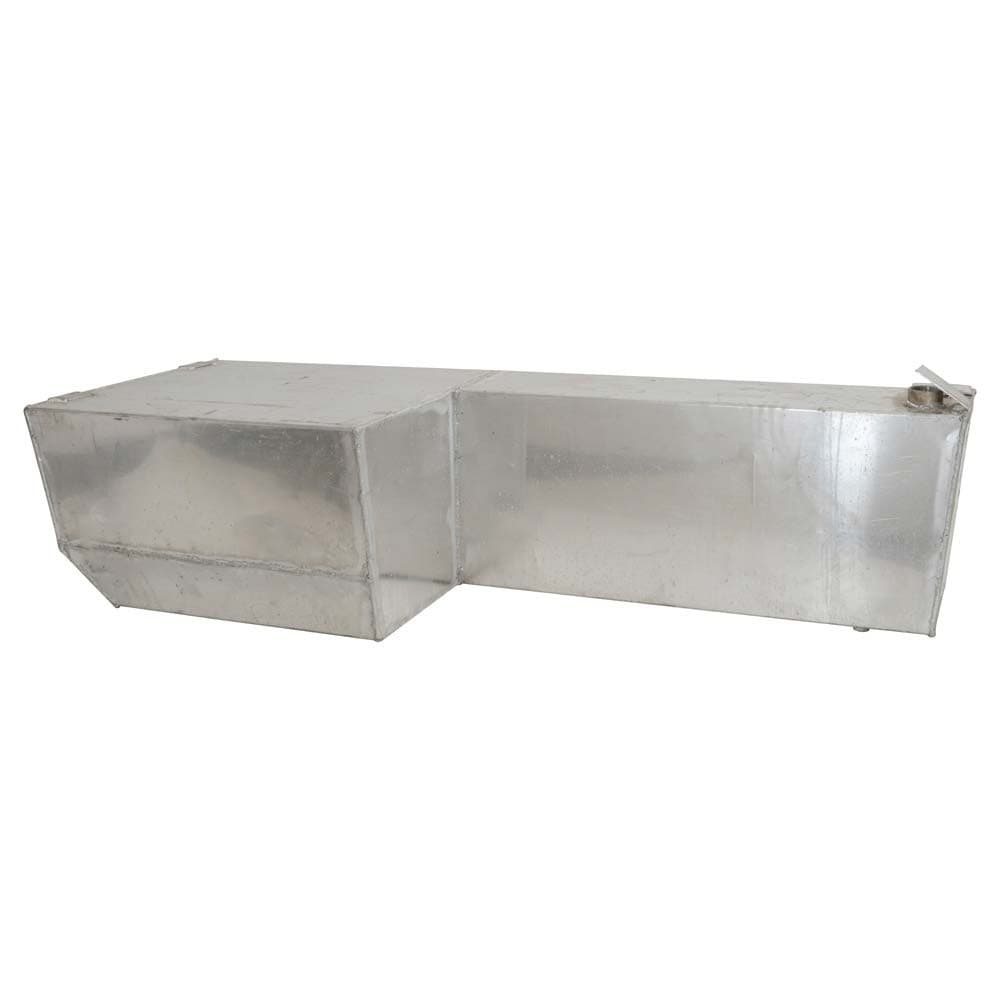 ALSANIDI, Aluminum L-shaped Water Tank for Jeep with a double and Single Cab Pickup truck bed, Car Water Tank, Silver, capacity 190 L