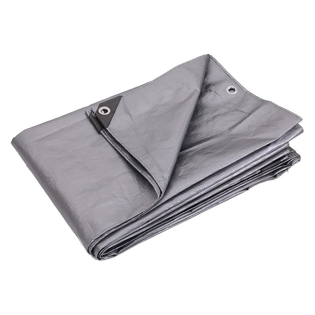 ALSANIDI, Tarpaulin plastic sail waterproof dust cover, Garden Furniture Cover, Gray, Size 20*30 yard