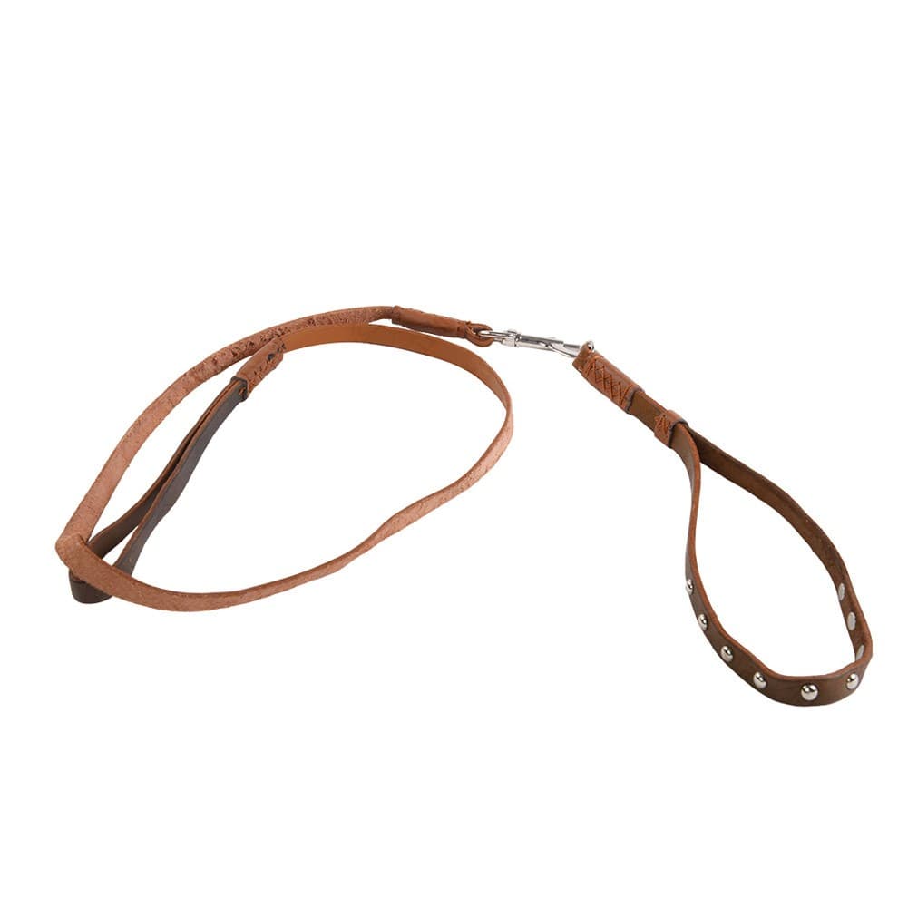 ALSANIDI, leather Climbing Rope, Brown