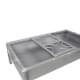 ALSANIDI, Charcoal grill for trips, Portable Charcoal Grill, Silver, Size 35*60 Cm
