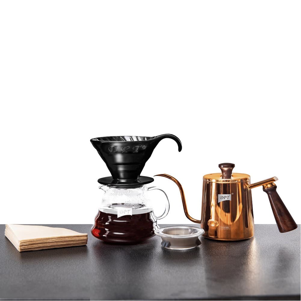 DPT, speciality coffee set, speciality coffee maker, Coppery, capacity 700ml + 600ml