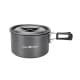 ALSANIDI, Aluminum utensils set for camping and hiking, Hiking pot, Gray, Set 3 pcs