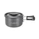 ALSANIDI, Aluminum utensils set for camping and hiking, Hiking pot, Gray, Set 3 pcs