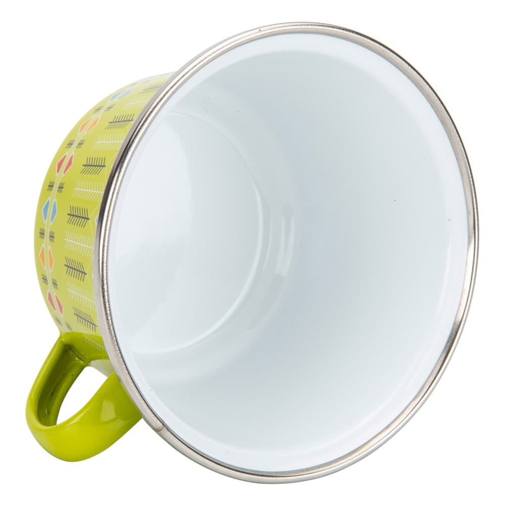 ALSANIDI, Najdi inscription cup, Coffee cup for trips and travel, Green, capacity 340 ml