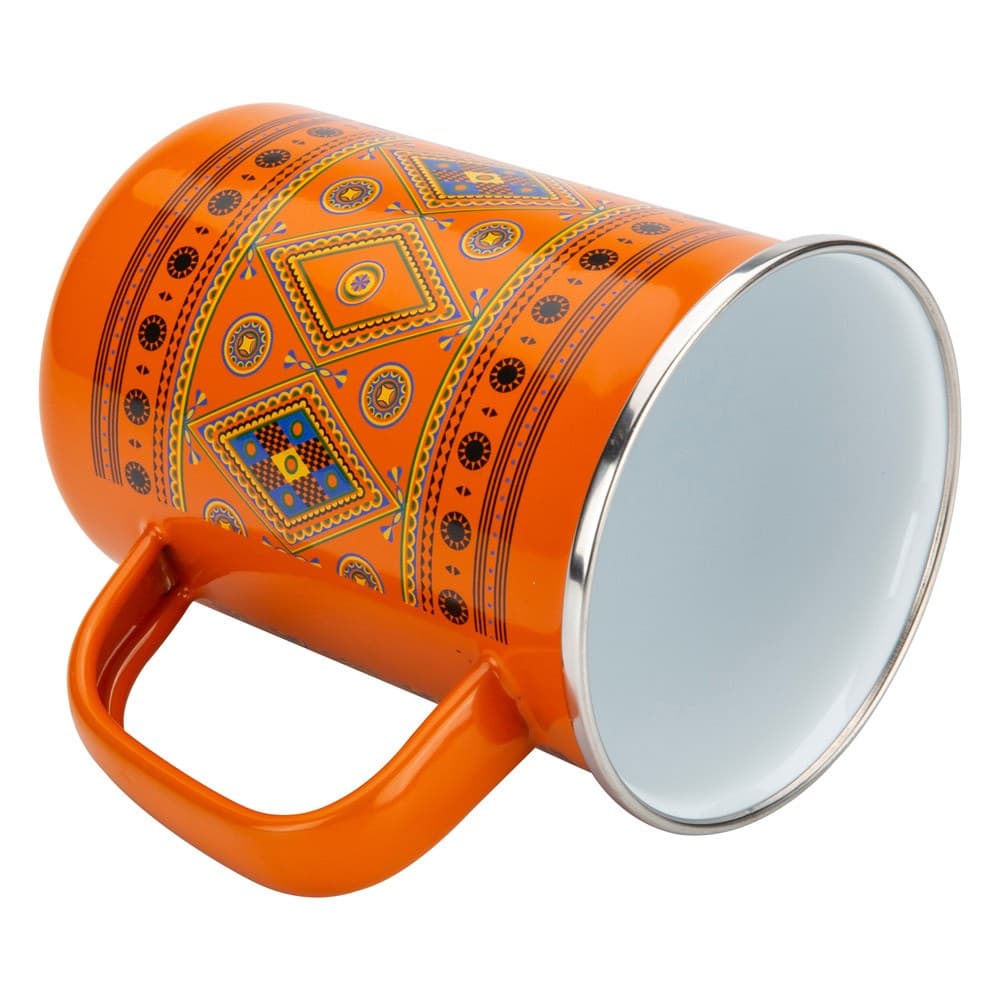 ALSANIDI, Najdi inscription cup, Coffee cup for trips and travel, Orang, capacity 600 ml