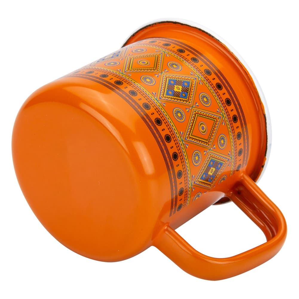 ALSANIDI, Najdi inscription cup, Coffee cup for trips and travel, Orang, capacity 350 ml