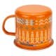 ALSANIDI, Al-Qatt Al-Asiri inscription cup, Coffee cup for trips and travel, Orang, capacity 700 ml
