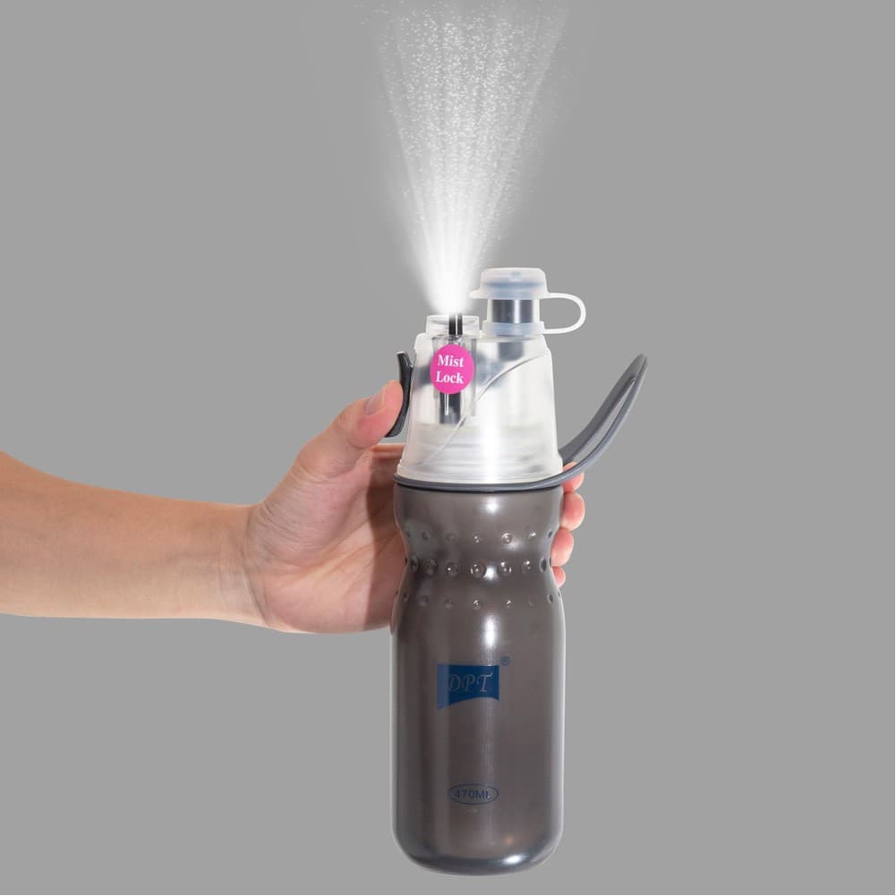 DPT, Stainless steel hot and cold Liquid Bottle, Sports water Bottle, Black, capacity 470 ml