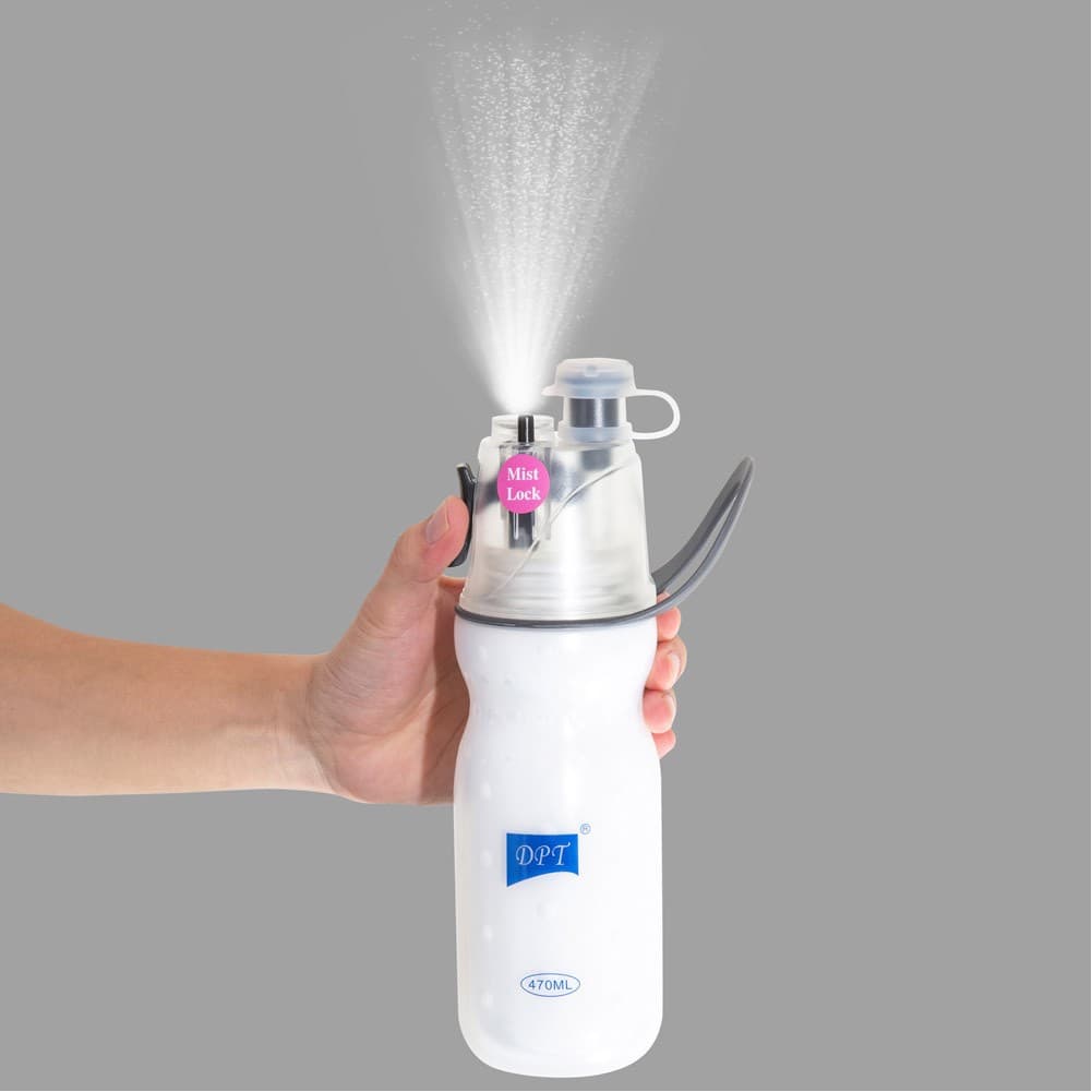 DPT, Stainless steel hot and cold Liquid Bottle, Sports water Bottle, White, capacity 470 ml