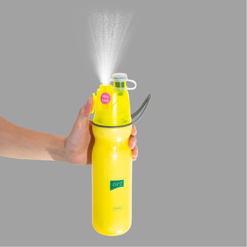 DPT, Stainless steel hot and cold Liquid Bottle, Sports water Bottle, Yellow, capacity 590 ml