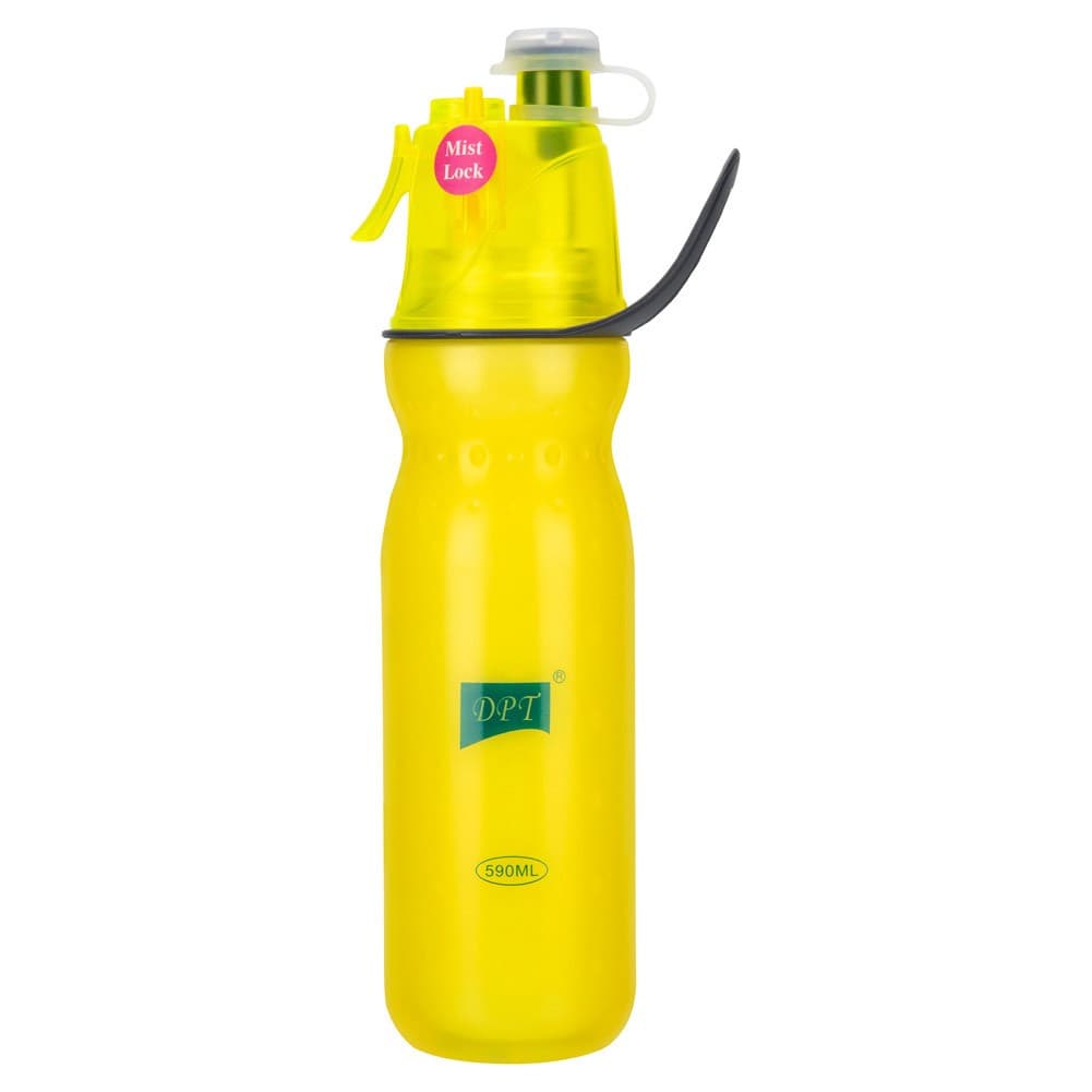 DPT, Stainless steel hot and cold Liquid Bottle, Sports water Bottle, Yellow, capacity 590 ml