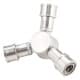 DPT, Gas stove connector, Gas connections, Silver