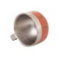 ALSANIDI, Stainless steel Liquid cup, Coffee cup for trips and travel, Silver, Set 4 pcs