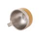ALSANIDI, Stainless steel Liquid cup, Coffee cup for trips and travel, Silver, Set 4 pcs