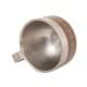 ALSANIDI, Stainless steel Liquid cup, Coffee cup for trips and travel, Silver, Set 4 pcs