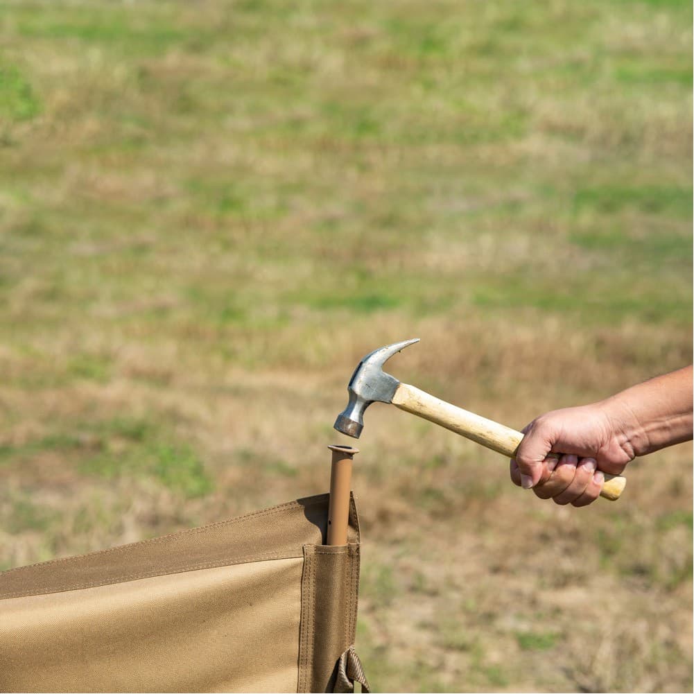 ALSANIDI, Outdoor windbreak for trips, Camping Curtain, Kaki, Size 125*600Cm