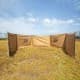 ALSANIDI, Outdoor windbreak for trips, Camping Curtain, Kaki, Size 125*800Cm