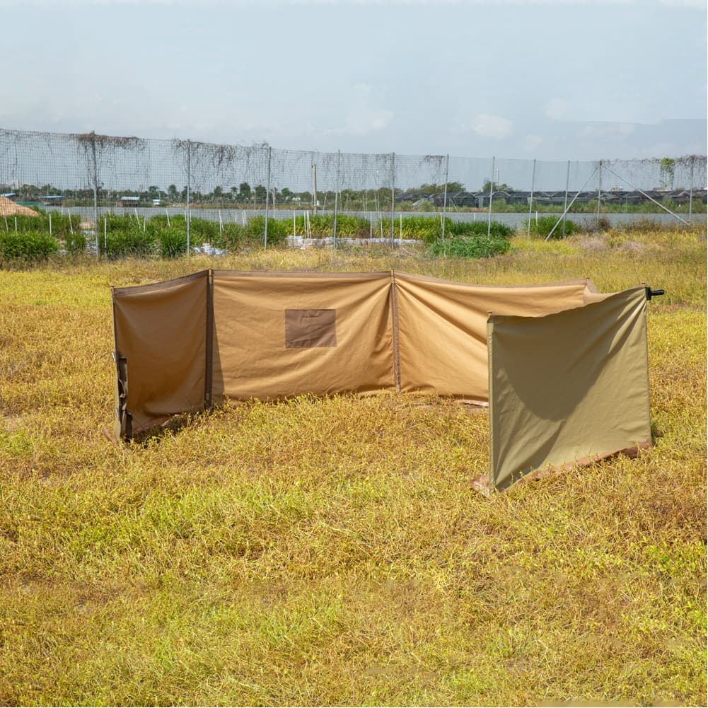ALSANIDI, Outdoor windbreak for trips, Camping Curtain, Kaki, Size 125*800Cm