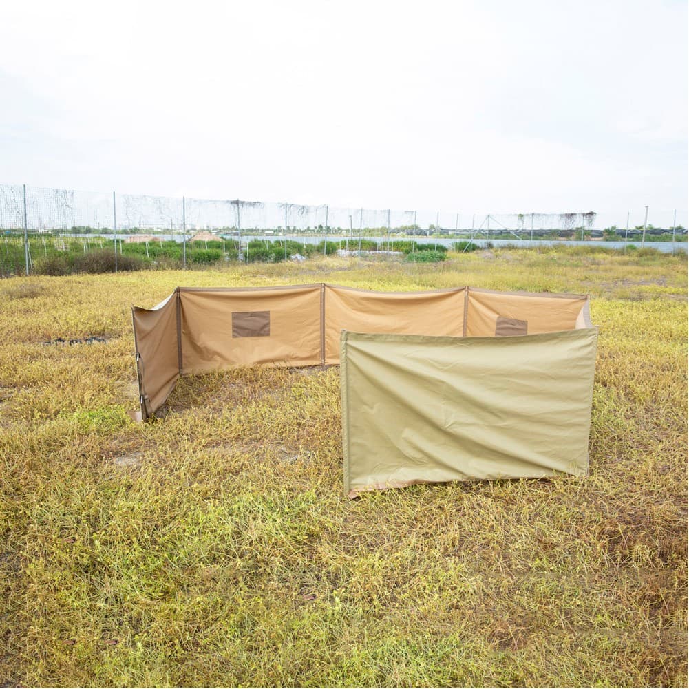 ALSANIDI, Outdoor windbreak for trips, Camping Curtain, Kaki, Size 125*1000Cm