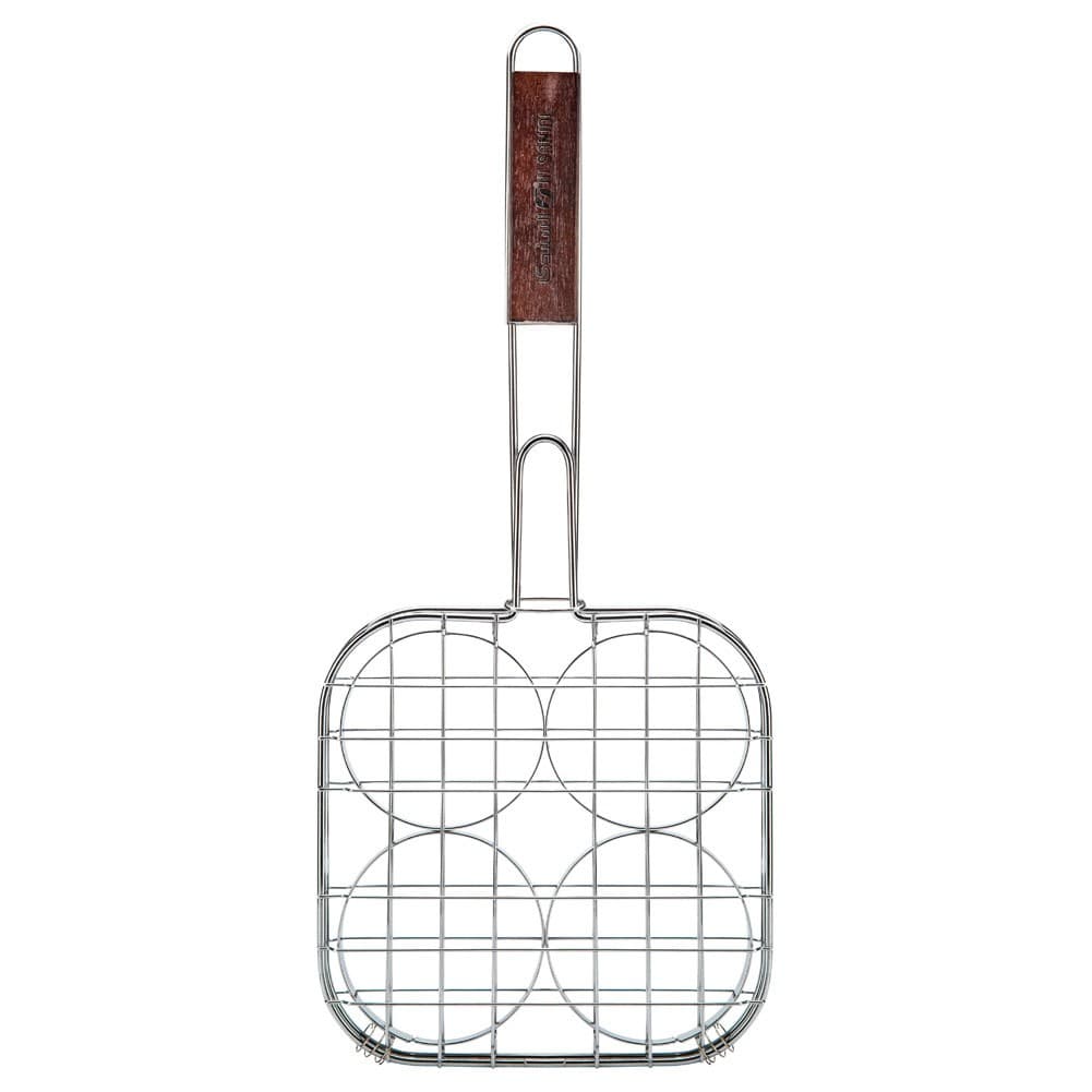 ALSANIDI, Stainless steel grill, Grill grates, Silver, Size 22*22 Cm