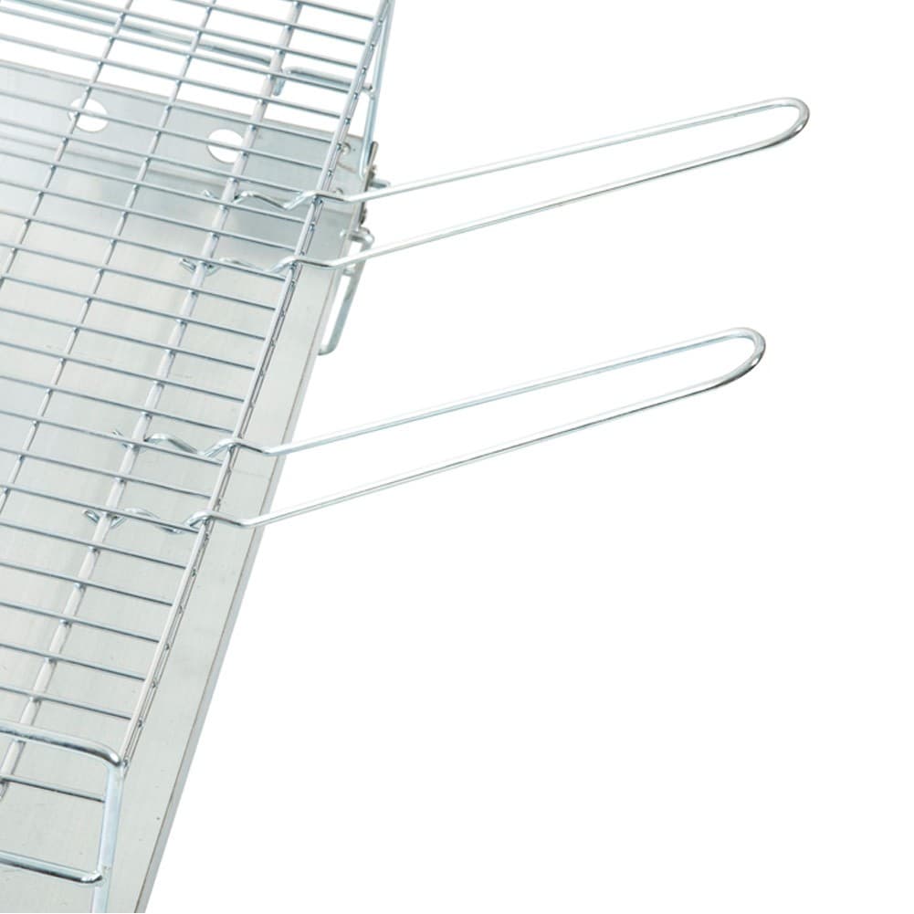 ALSANIDI, Portable grill, Outdoor grill, Silver, Size59.5*33*35Cm