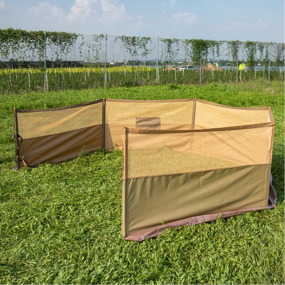 ALSANIDI, Outdoor windbreak for trips, Al-Mashab windbreak, Kaki, Size 8*1.25Metre