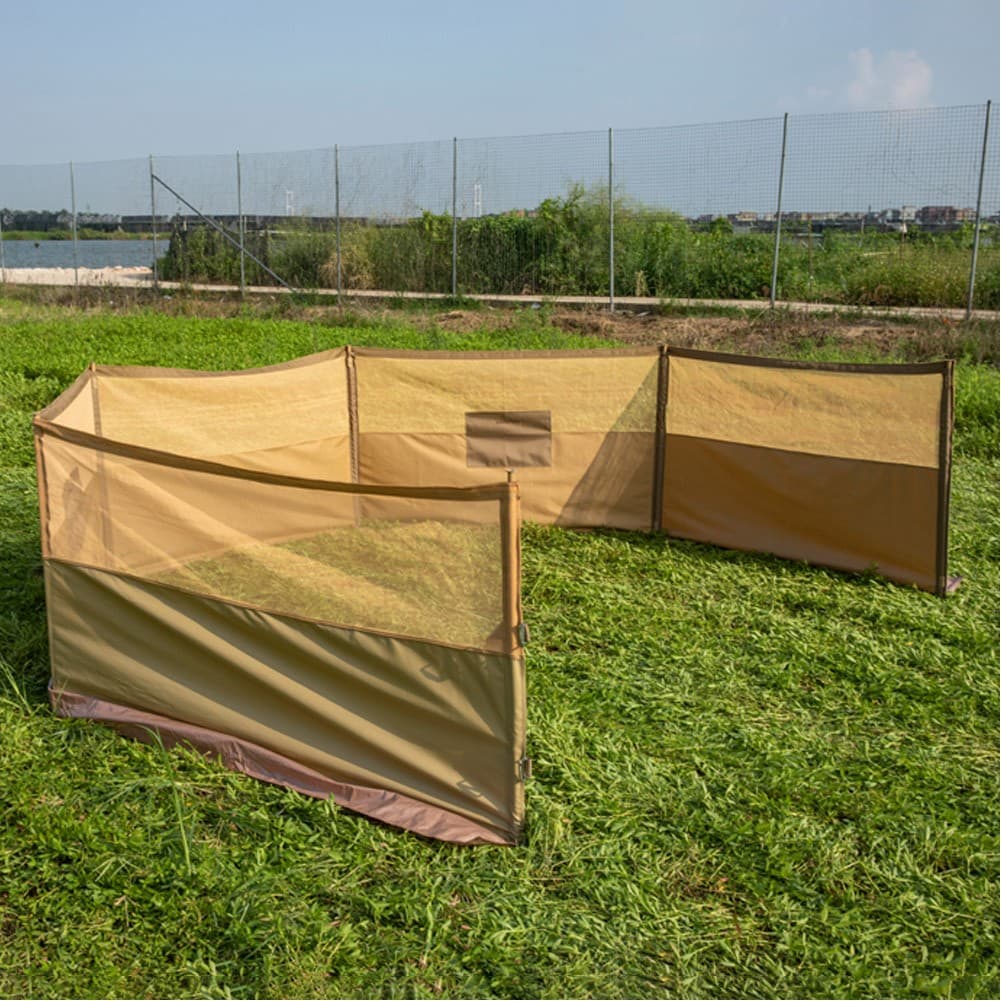 ALSANIDI, Outdoor windbreak for trips, Al-Mashab windbreak, Kaki, Size 8*1.25Metre