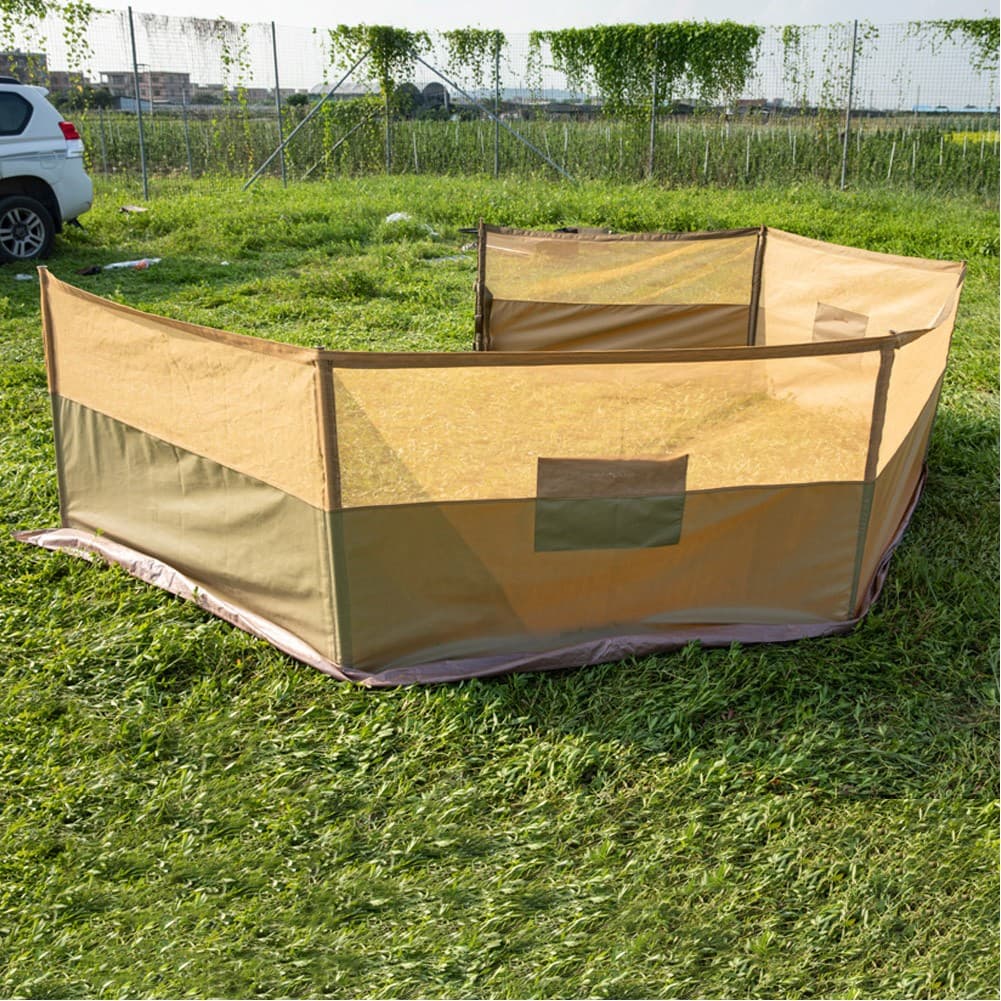 ALSANIDI, Outdoor windbreak for trips, Al-Mashab windbreak, Kaki, Size 8*1.25Metre