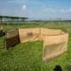 ALSANIDI, Foldable windbreak for trips, Al-Mashab windbreak, Kaki, Size 8*1.25Metre