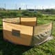 ALSANIDI, Foldable windbreak for trips, Al-Mashab windbreak, Kaki, Size 8*1.25Metre