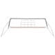 ALSANIDI, Multi-purpose Grill Stand, Portable mini barbecue charcoal grill for picnics, Silver, Size55*20*23Cm
