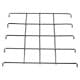 ALSANIDI, Multi-purpose Grill Stand, Portable mini barbecue charcoal grill for picnics, Silver, Size55*20*23Cm