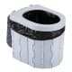 DPT, Portable Toilet Chair, Portable Toilet, Gray, Size 28*33*30 Cm