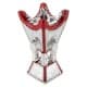 ALSANIDI, Traditional Incense Burner, Red*Silver, Size12*12*24Cm