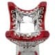 ALSANIDI, Traditional Incense Burner, Red*Silver, Size12*12*24Cm