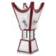 ALSANIDI, Traditional Incense Burner, Red*Silver, Size14*14*29Cm